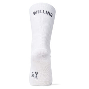 White Willing & Able Aero Socks.