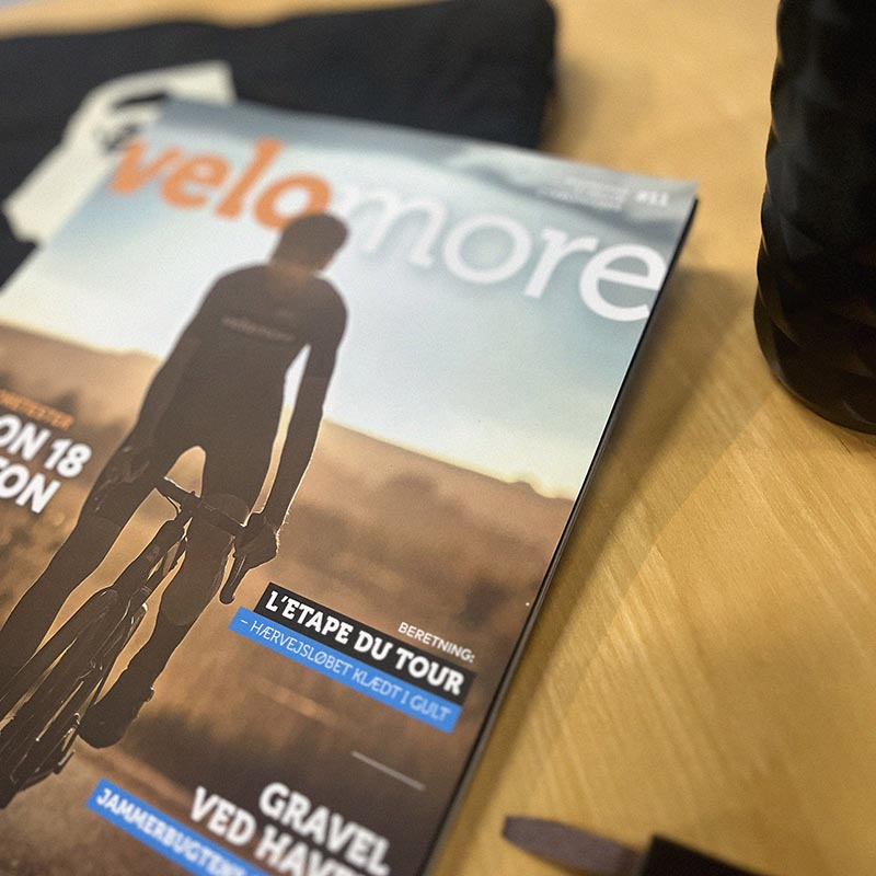 Photo of magazine Velomore which incudes Jacob's story.