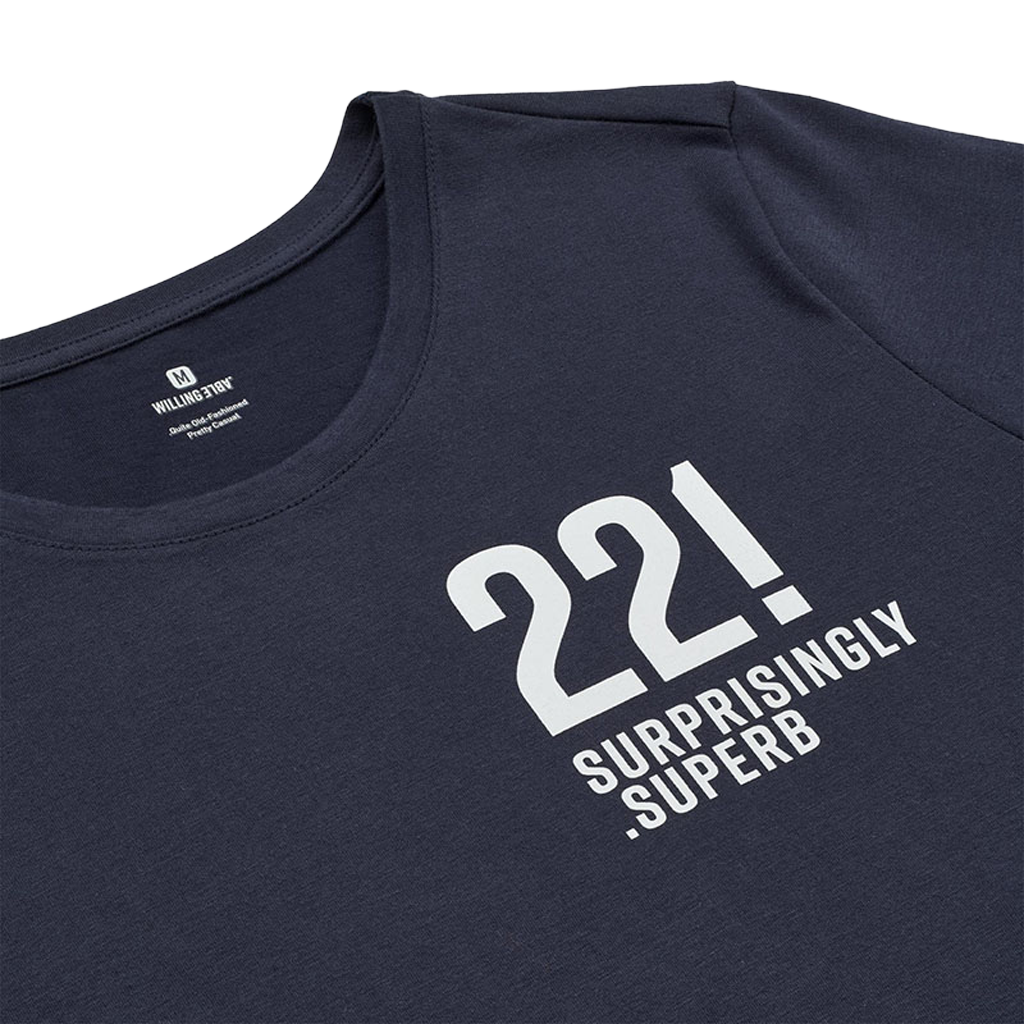 Men's Natural Logo Tee - Factor Dark Navy - Image 3