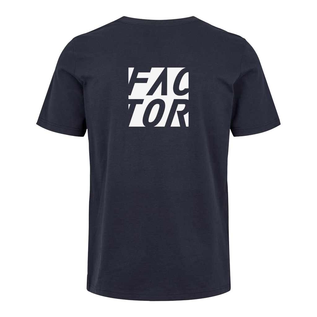 Men's Natural Logo Tee - Factor Dark Navy